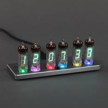 Relógio TPHRAVAL Nixie Tube com Sincronização WiFi e Alarme de Voz Relógio TPHRAVAL Nixie Tube com Sincronização WiFi e Alarme de Voz