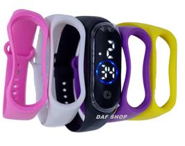 Relógio Troca Pulseiras Feminino led 5 pulseiras Adulto infantil