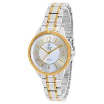 Relógio Tuguir Feminino Ref: 3114a Tgi37050 Aço Casual Bicolor