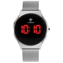Relógio Tuguir Feminino Ref: Tg107 Tg30047 Digital LED Prateadi