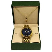 Relógio Tuguir Feminino Ref: Tg35059 Casual Dourado + Semijoia Relógio Tuguir Feminino Ref: Tg35059 Casual Dourado + Semijoia