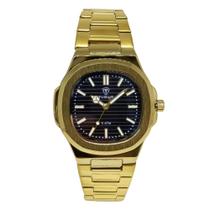 Relógio Tuguir Masculino Ref: Tg30443 Casual Retangular Dourado Relógio Tuguir Masculino Ref: Tg30443 Casual Retangular Dourado