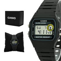 Relógio Unissex Casio Digital Preto Resina Vintage Original Prova D'água Garantia 1 ano - F-94WA-8DG-SC