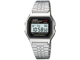 Relógio Unissex Casio Digital Vintage - A159WA-N1DF Prata