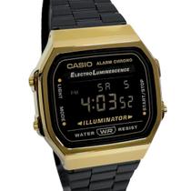 Relógio Unissex Casio Digital Vintage Preto A168WEGB-1BDF