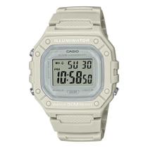 Relógio Unissex Casio Digital W-218HC-8AVDF Branco Areia