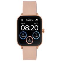 Relógio Unissex Condor Smartwatch Original Rosa COSMART1AB8J Pulseira Silicone Rosa