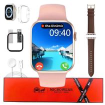 Relógio Unissex Kit 2 Pulseiras Bluetooth Compatível Android IOS