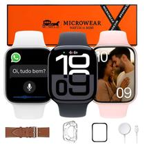 Relógio Unissex Kit 2 Pulseiras Bluetooth Compatível Android IOS