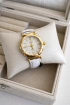 Relógio unissex pulseira de couro ajustável a prova d'água clássico Quartz cores:Branco OFF Relógio unissex pulseira de couro ajustável a prova d'água clássico Quartz cores:Branco OFF