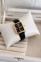 Relógio unissex pulseira de couro ajustável prova d'água clássico Quartz cores:preto Relógio unissex pulseira de couro ajustável prova d'água clássico Quartz cores:preto