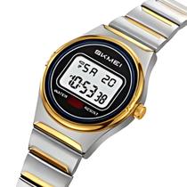 Relógio Unissex Relógio Skmei Digital 2338 Prata e Dourado