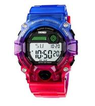 Relógio Unissex Skmei Digital 1197 - Azul E Roxo Relógio Unissex Skmei Digital 1197 - Azul E Roxo