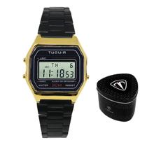 Relógio Unissex Tuguir Digital TG30320 Preto e Dourado