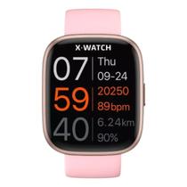 Relógio Unissex X-Watch Smartwatch Original Rosa XSWUQPI006A Pulseira Silicone Rosa