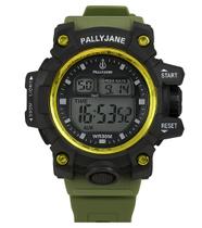 Relógio Verde Oliva Militar Redondo Prova Dágua Masculino
