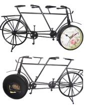 Relogio Vintage Modelo Bicicleta Retro de Mesa para Casa e Escritorio Friends Preto (REL-34)