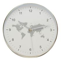 Relógio Vintage Parede Mapa Mundial Decoração Casa 30x30cm Relógio Vintage Parede Mapa Mundial Decoração Casa 30x30cm