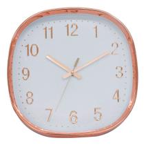 Relógio Vintage Parede Rosê 29.5x29.5cm