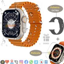 Relógio W68 Ultra Plus+pulseira Silicone Película Watchfaces Relógio W68 Ultra Plus+pulseira Silicone Película Watchfaces