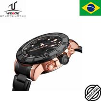Relógio Weide Masculino Preto Rose Analogico Digital Wh-8503 Relógio Weide Masculino Preto Rose Analogico Digital Wh-8503