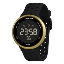 Relógio X Watch Dourado e Preto Digital Prova d Agua 100m Relógio X Watch Dourado e Preto Digital Prova d Agua 100m
