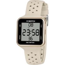 Relógio X-Watch Feminino Ref: Xlppd072 Bxtx Retangular Digital Nude Relógio X-Watch Feminino Ref: Xlppd072 Bxtx Retangular Digital Nude