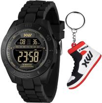 Relógio X-Watch Masc Silicone Preto Digital XMPPD797