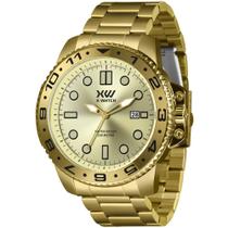 Relógio X-Watch Masculino 57mm Dourado 100m