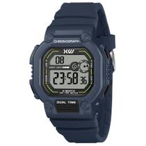 Relógio X-Watch Masculino Ref: Xgppd185 Bxdx Retangular Digital Azul