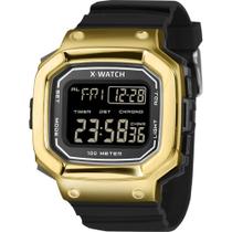 Relógio X-Watch Masculino Ref: Xgppd209 Pxpx Retangular Digital Dourado Relógio X-Watch Masculino Ref: Xgppd209 Pxpx Retangular Digital Dourado