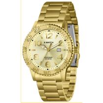 Relógio X-Watch Masculino Ref: Xmgs1044 C2kx Casual Dourado Relógio X-Watch Masculino Ref: Xmgs1044 C2kx Casual Dourado