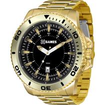 Relógio Xgames Masculino Dourado Xmgs1024 P2Kx Grande