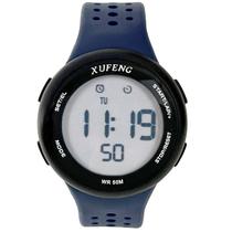 Relógio Xufeng Digital Masculino Academia Resistente Água Esportivo Redondo