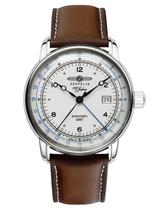 Relógio Zeppelin 8666-1 Automático com Dupla Data e Pulseira de Couro Relógio Zeppelin 8666-1 Automático com Dupla Data e Pulseira de Couro