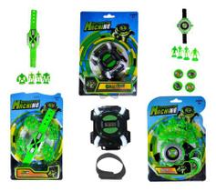 Relógios Ben10 Ominitrix Lançador Disco Luz E Som 3 Peças - Str Store