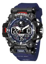 Relógios Masculino Smael 8078 Azul