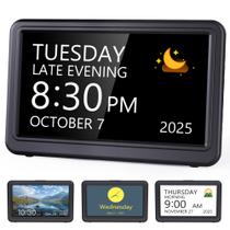 Reloj Calendario Digital Raynic 7" 20 Alarmas 12/24H Negro
