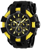 Reloj Cronógrafo Invicta 23871 Bolt para Hombre de 48mm en Negro y Amarillo Reloj Cronógrafo Invicta 23871 Bolt para Hombre de 48mm en Negro y Amarillo