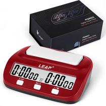 Reloj de Ajedrez Digital LEAP Profesional Rojo/Negro