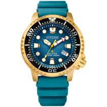 Reloj de Cuarzo Citizen Promaster Sea Dive Dorado Resistente 200M al Agua