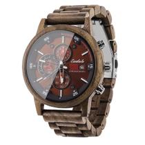 Reloj de Madera Emibele para Hombre Cronógrafo con Fecha en Nogal
