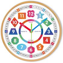 Reloj de Pared AIRUIFU para Niños Enseñanza Silencioso Colorido 20 cm Reloj de Pared AIRUIFU para Niños Enseñanza Silencioso Colorido 20 cm