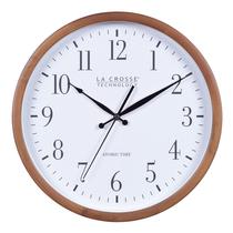 Reloj de Pared Atómico La Crosse Technology Marco de Madera 33 cm Reloj de Pared Atómico La Crosse Technology Marco de Madera 33 cm