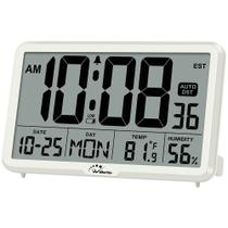 Reloj de Pared Digital WallarGe CL6002 con Ajuste Automático y Temperatura Reloj de Pared Digital WallarGe CL6002 con Ajuste Automático y Temperatura