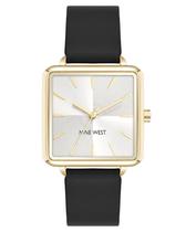 Reloj para Mujer Nine West con Correa en Tono Plateado y Detalles en Dorado