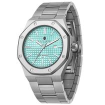 Reloj SAPPHERO Octagonal de Acero Inoxidable 30m Resistente al Agua para Hombre