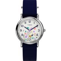 Reloj Timex x Peanuts Weekender para Mujer en Bloom 31mm Azul