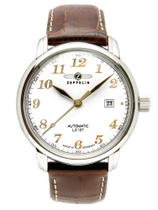Reloj Zeppelin 76561 para Hombre Automático con Esfera Blanca y Correa Marrón Reloj Zeppelin 76561 para Hombre Automático con Esfera Blanca y Correa Marrón