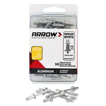 Remaches de aluminio Arrow Fastener RMA3/16IP de 3/16" paquete de 50